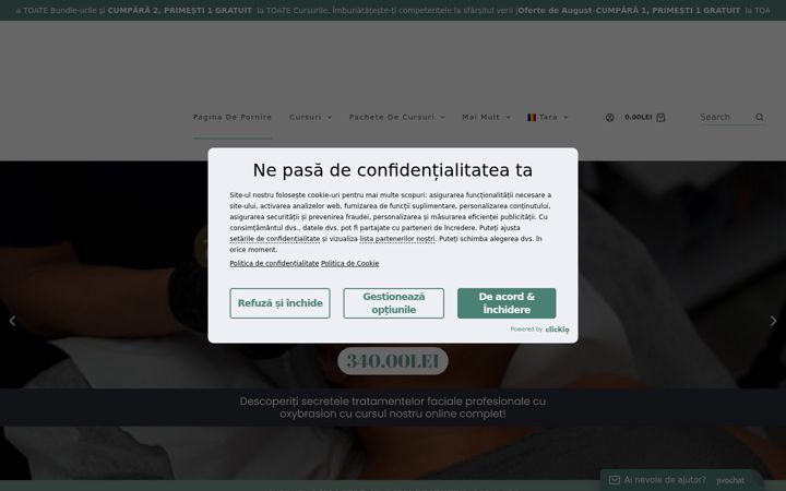 Zrzut ekranu cursuribeautyonline.ro