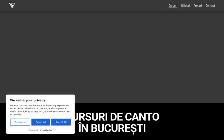 Screenshot of cursuridecantobucuresti.ro