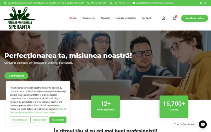 Screenshot of cursurideformareprofesionala.ro