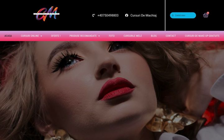 Screenshot of cursurimachiaj.ro