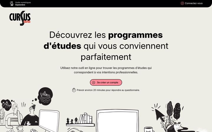 Screenshot of cursusenligne.com