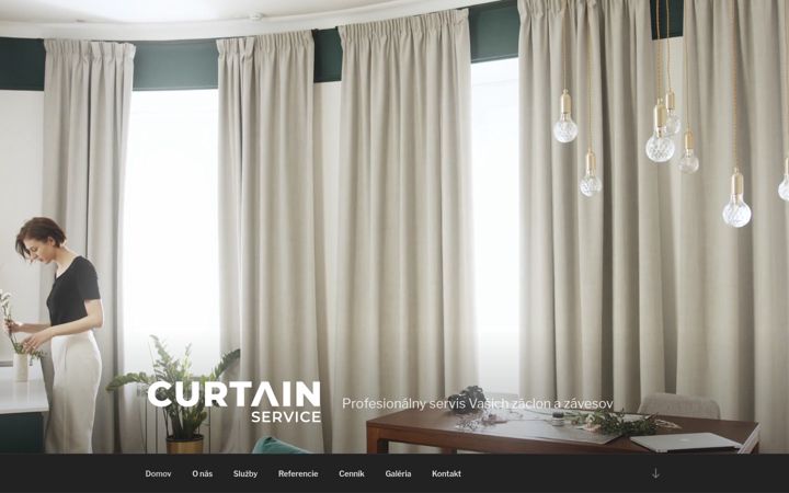 Screenshot of curtainservice.sk