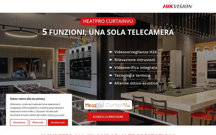 Screenshot of curtainvu.it