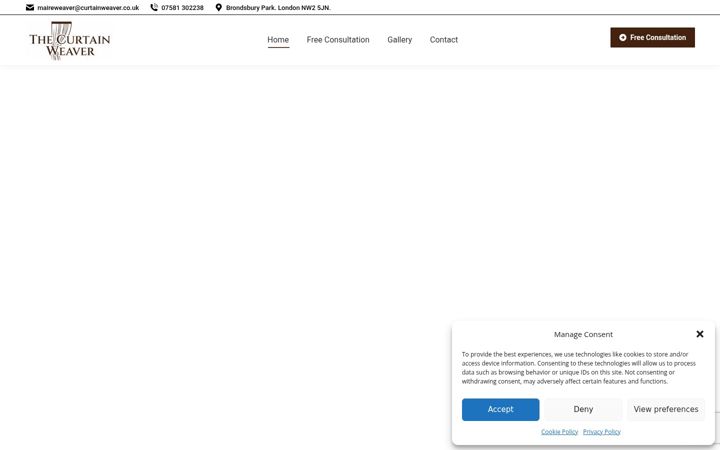 Screenshot di curtainweaver.co.uk