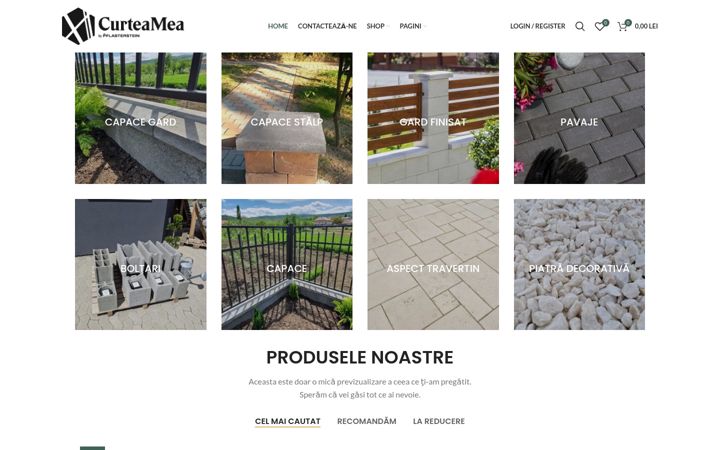 Screenshot of curtea-mea.ro