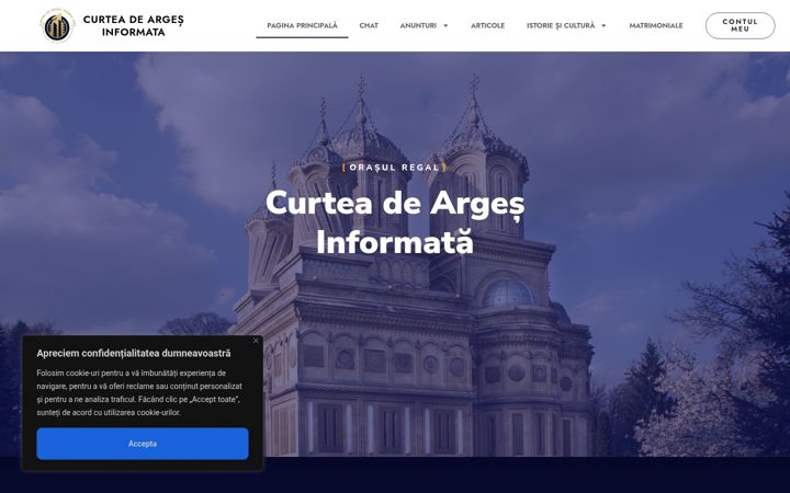 Screenshot of curteadearges.info