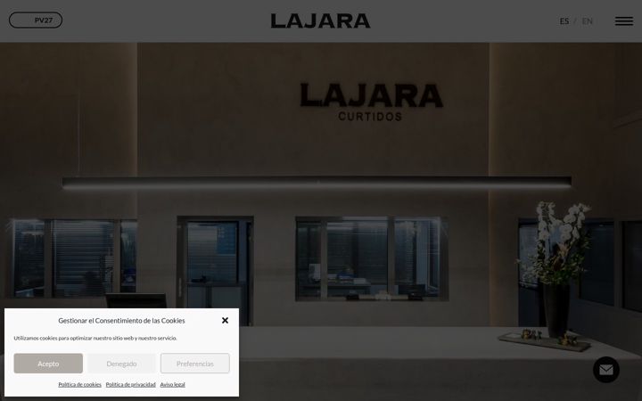 Screenshot of curtidoslajara.com