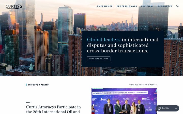 Screenshot of curtis.com