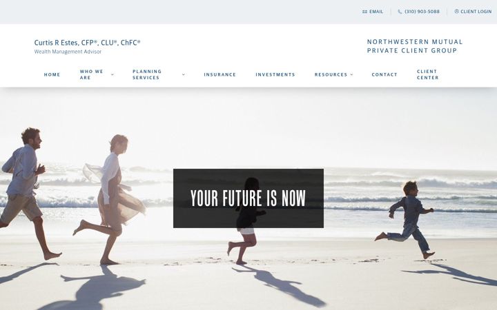 Screenshot of curtisestes.com