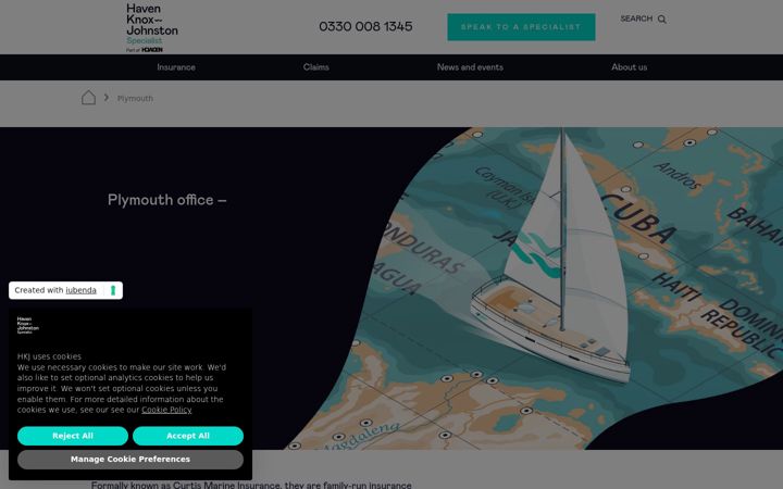 Screenshot of curtismarine.co.uk