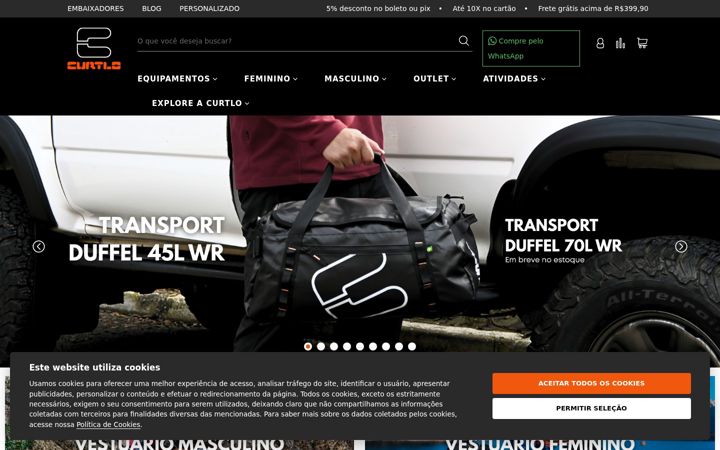 Skärmbild av curtlo.com.br