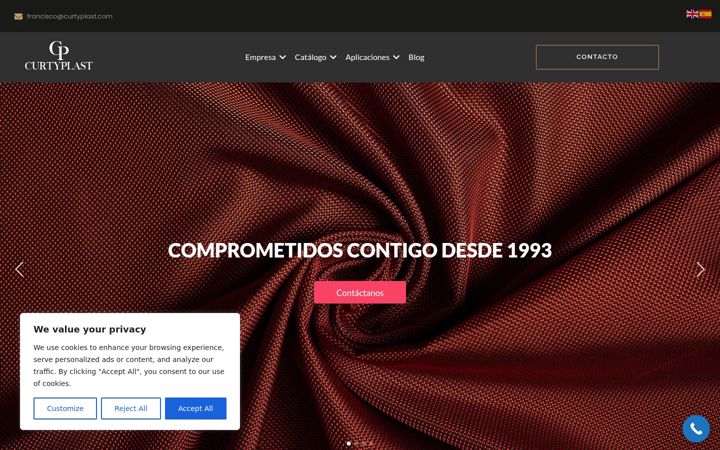 Screenshot of curtyplast.es