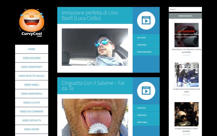 Screenshot of curvycool.com