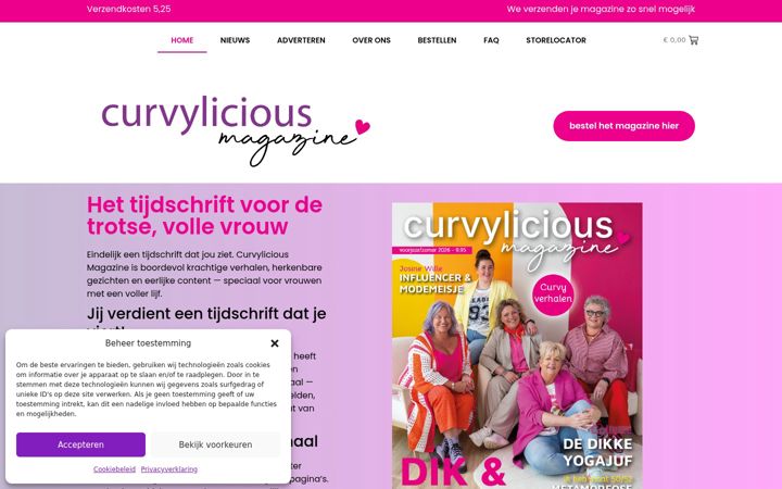 Screenshot of curvylicious.eu