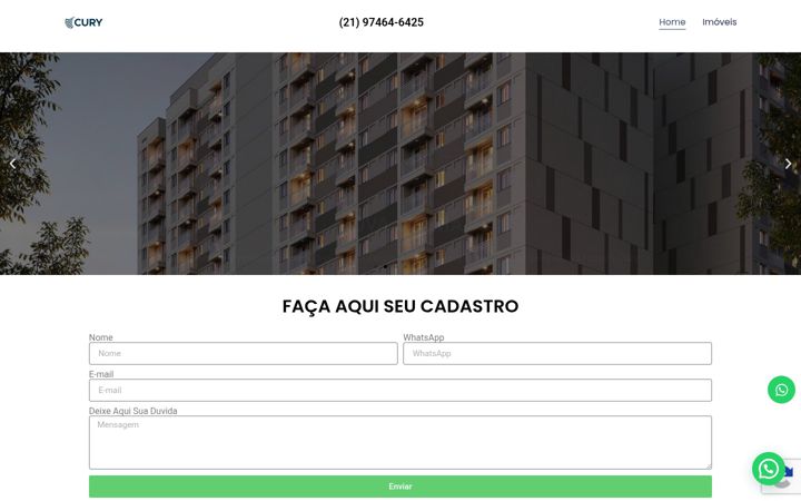 Screenshot of curyvendasimoveis.com