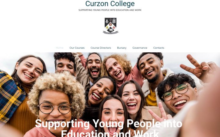 Screenshot di curzoncollege.org.uk