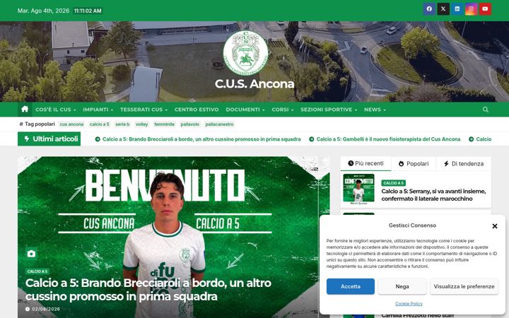 Screenshot of cusancona.it