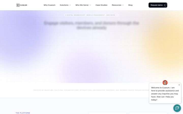 Screenshot of cuseum.com
