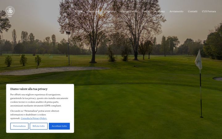 Screenshot of cusferraragolf.it