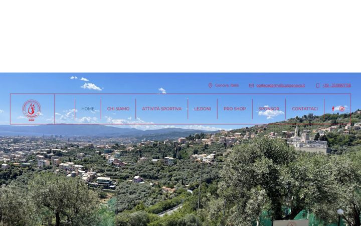 Screenshot of cusgenovagolf.it