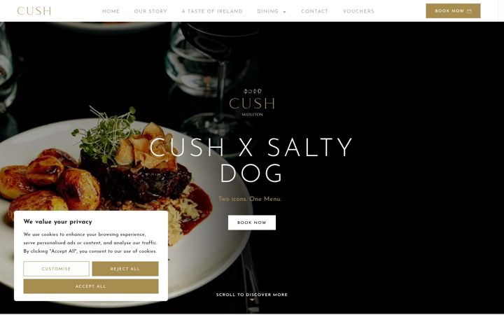 Screenshot of cush.ie