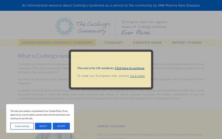 Екранна снимка на cushingscommunity.co.uk