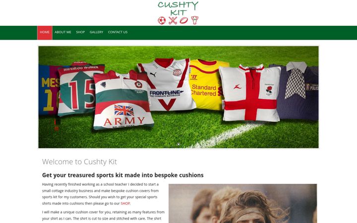 Screenshot of cushtykit.co.uk