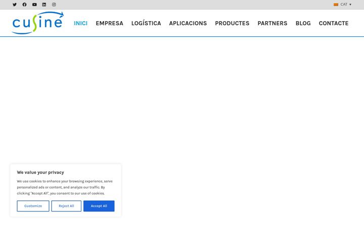 Screenshot of cusine.eu