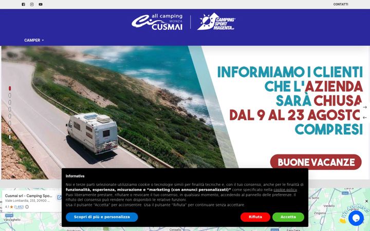 Screenshot of cusmai.com