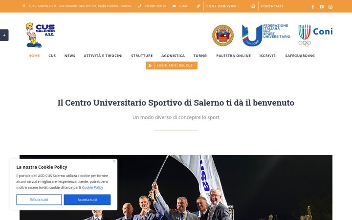 Screenshot of cussalerno.it