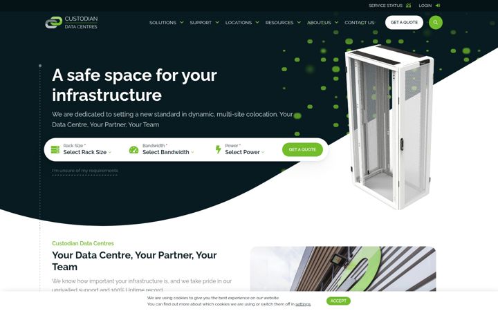 Screenshot of custdc.net