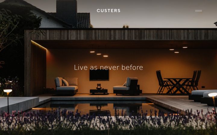 Screenshot of custersluxetuinen.nl