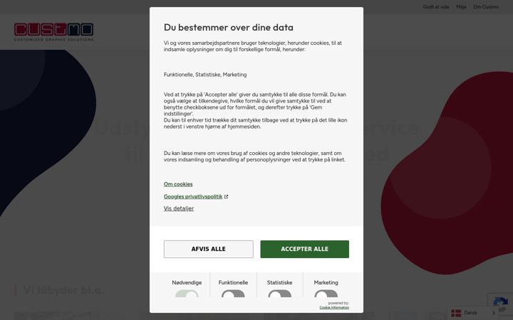 Screenshot of custmo.com