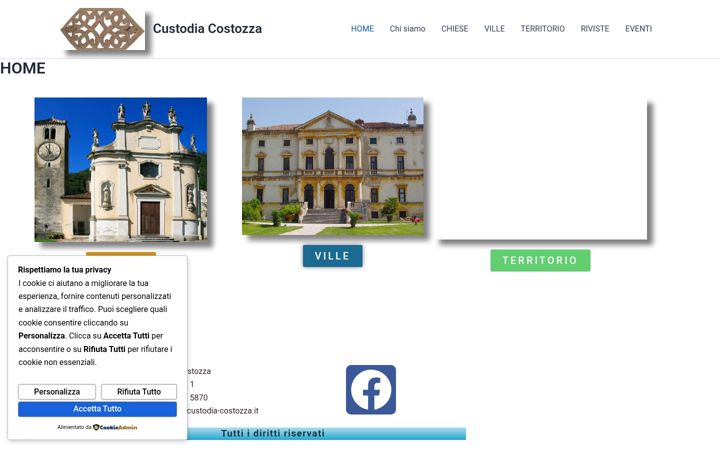 Screenshot of custodia-costozza.it