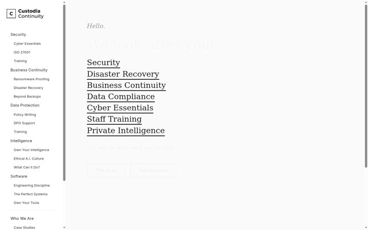 Screenshot of custodiauk.com