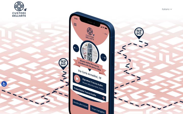 Screenshot of custodidellarte.it