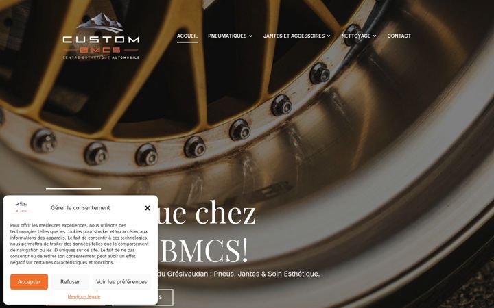 Screenshot van custom-bmcs.fr