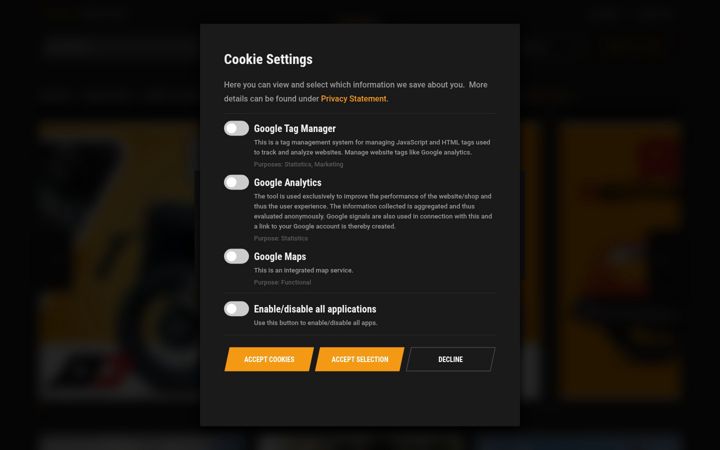 Screenshot of custom-chrome-motorcycles.com