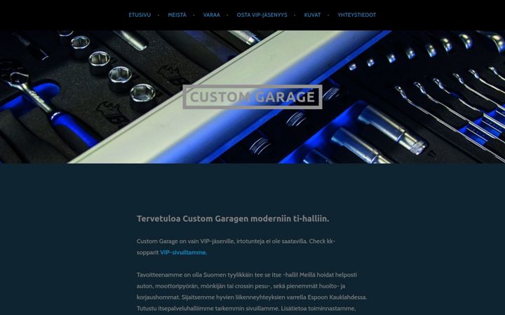 Screenshot di custom-garage.fi