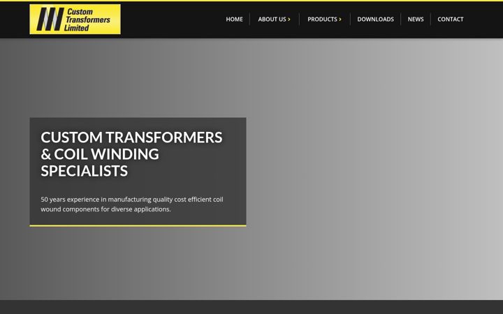 Screenshot of custom-transformers.co.uk