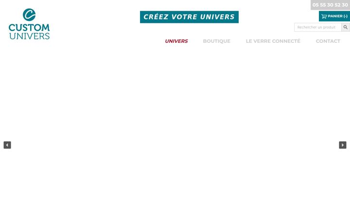Screenshot van custom-univers.fr