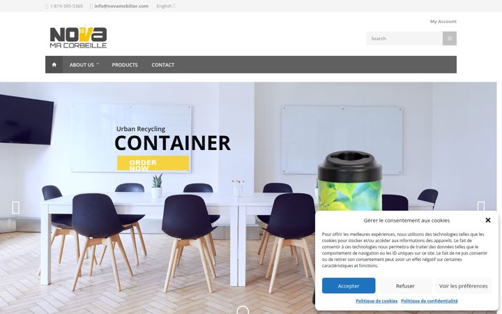 Screenshot of custombin.ca