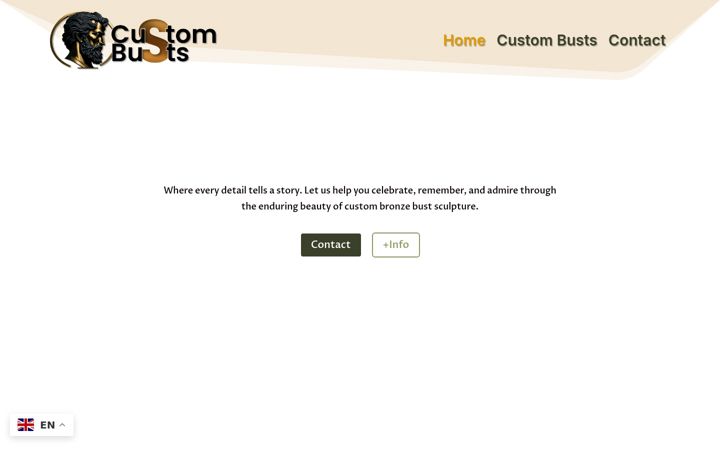 Zrzut ekranu custombronzebust.com