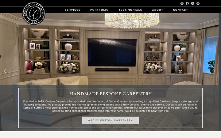 Екранна снимка на customcarpentrysurrey.uk