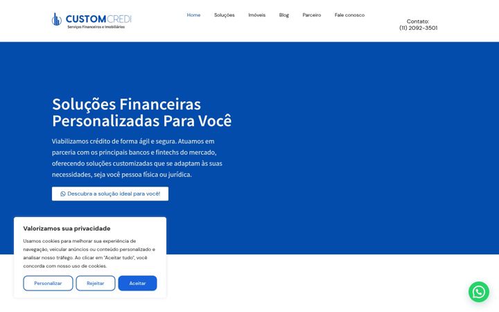 Screenshot of customcredi.com.br