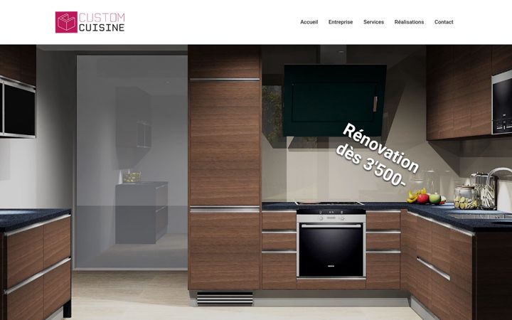 Screenshot of customcuisine.ch