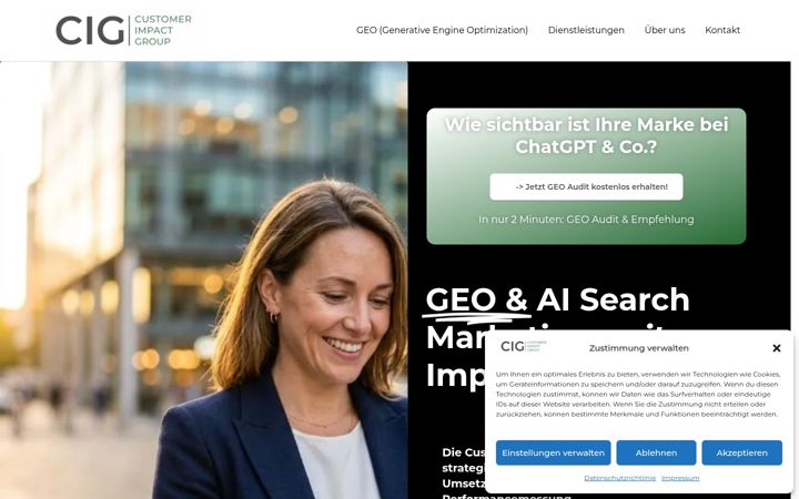 Screenshot of customer-impact-group.de