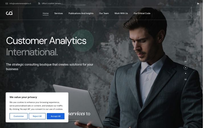 Screenshot of customeranalytics.it
