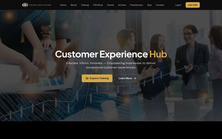Skærmbillede af customerexperiencehub.co.uk