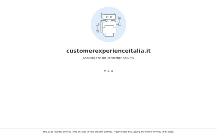 Captură de ecran a customerexperienceitalia.it